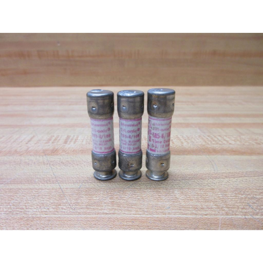 Gould Shawmut Ferraz TR5-610R Fuse Cross Ref 4TCP3 (Pack of 3) - New No Box