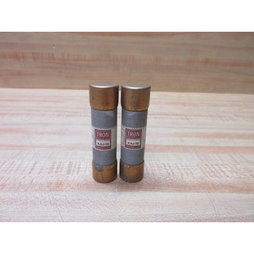 Tron KAJ-50 Bussmann Fuse Cross Ref 1DZ66 (Pack of 2) - New No Box