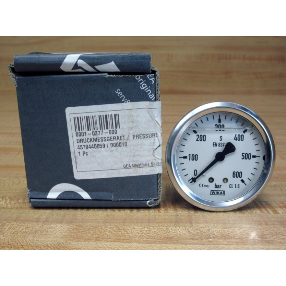 Wika 0001-0277-600 Wet Pressure Gauge 00010277600