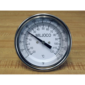 Miljoco B309854-2 3" Bi-Metal Thermometer B3098542