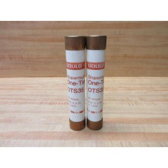 Gould Shawmut Ferraz OTS35 Fuse Cross Ref 540N27 (Pack of 2) - New No Box