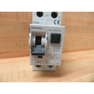 Siemens 5SU1 356-7KV10 Circuit Breaker 10A 5SU13567KV10 - Used