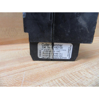 Cutler Hammer CHB2100 Eaton Circuit Breaker 100A 2 Pole - Used