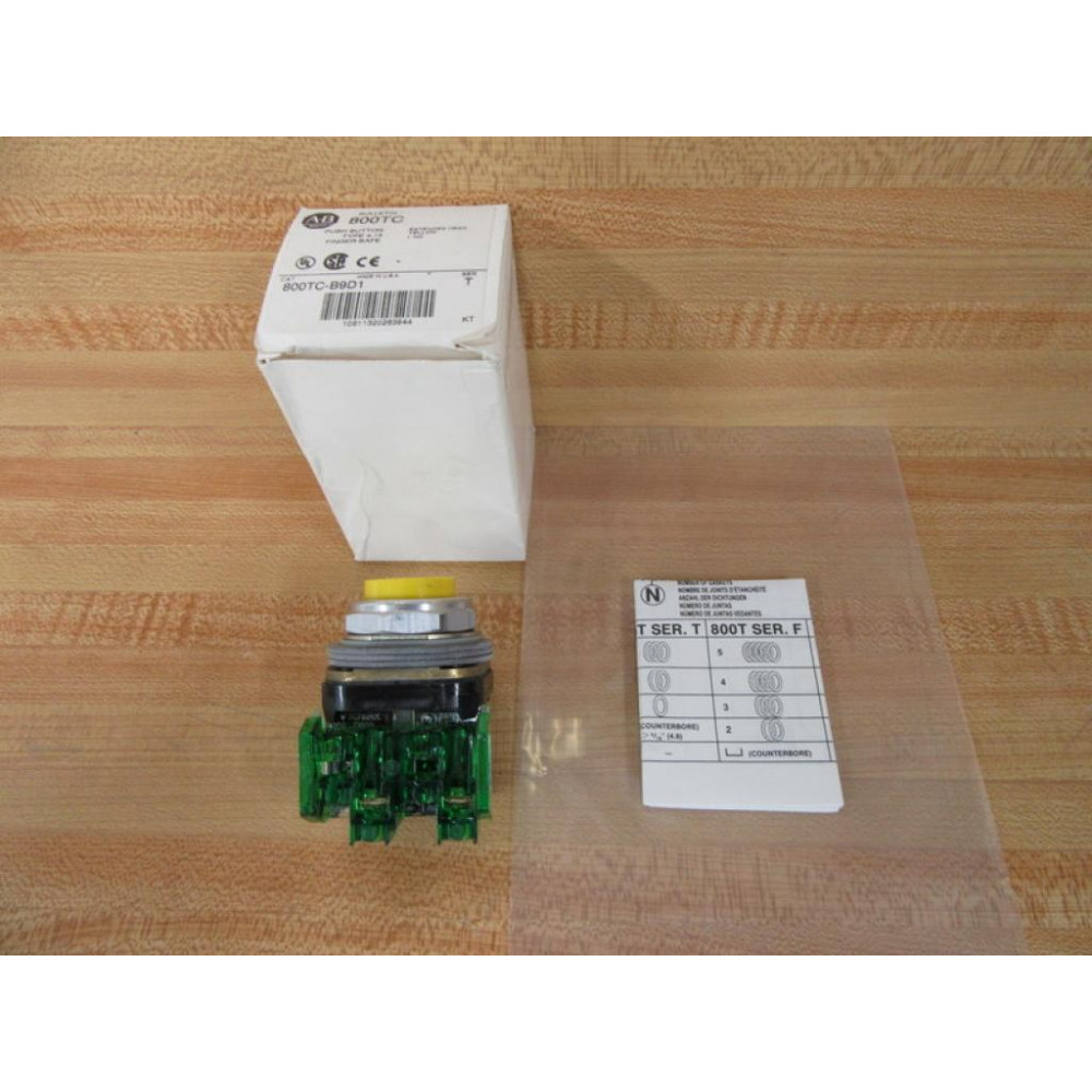 Allen Bradley 800TC-B9D1 Push Button Switch