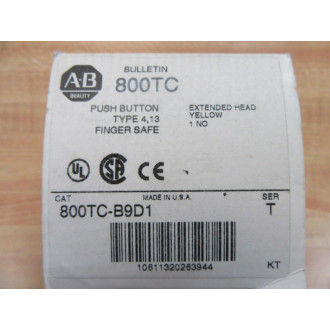 Allen Bradley 800TC-B9D1 Push Button Switch