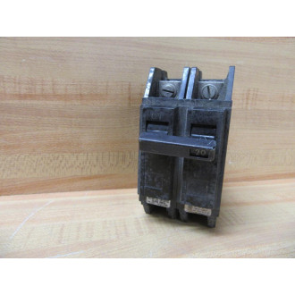 General Electric THQC2120 Circuit Breaker 20A 2 Pole GE - Used