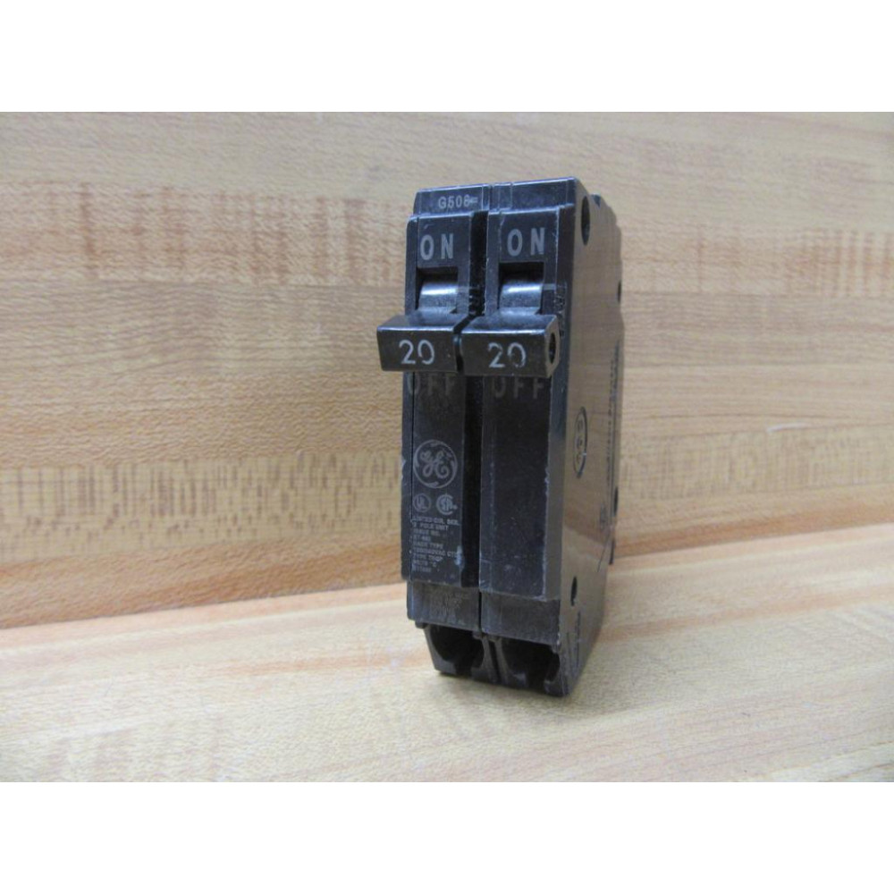 General Electric THQP220 Circuit Breaker 2 Pole 20A GE - Used