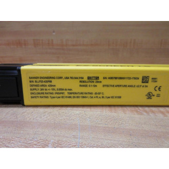 Banner Engineering SLLP23-420P88 Safety Light Curtain Emitter - New No Box