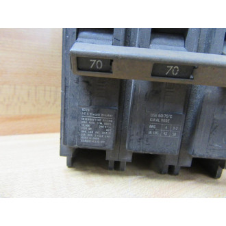 Siemens ITE Q370 Gould Circuit Breaker 70A 3 Pole - Used