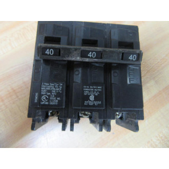 Siemens Q340 Gould ITE Circuit Breaker 3 Pole 40A - Used Siemens Q340 Gould ITE Circuit Breaker 3 Pole 40A - Used