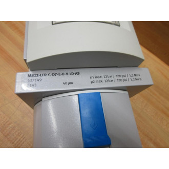 Festo MS12-LFR-G-D7-E-U-V-LD-AS Filter Regulator 537149 - New No Box