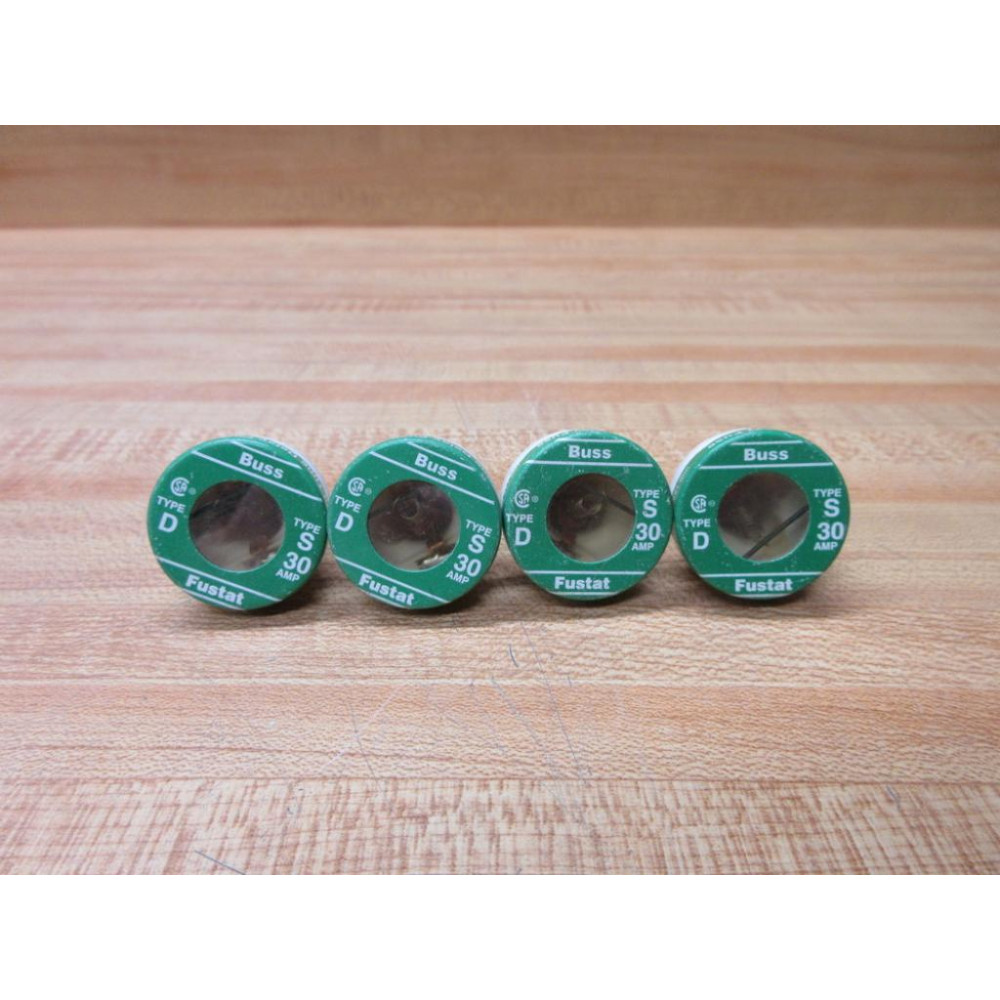 Buss S-30 Bussmann Plug Fuse Cross Ref 1CZ25 (Pack of 4) - New No Box