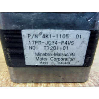 Minebea-Matsushita Motor 4K1-1105 Stepping Motor 17PM-J034-P4VS - Used