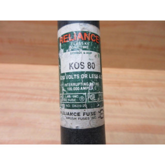Reliance KOS 80 Brush Fuse K0S 80 - New No Box