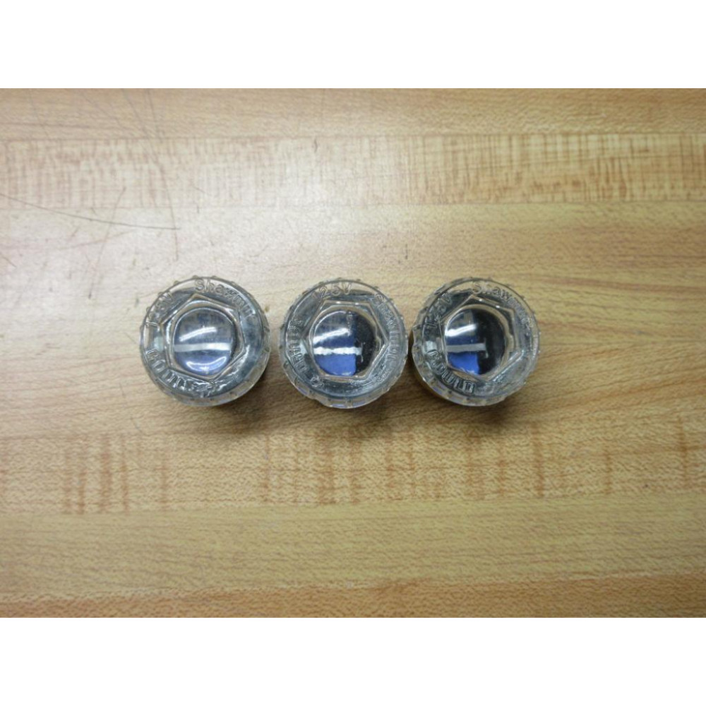 Gould Shawmut Ferraz Mersen M6-1134 Plug Fuse 15A-125V (Pack of 3) - New No Box