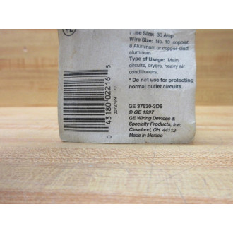 General Electric 37630-3D5 GE Plug Fuse E1264 (Pack of 3)