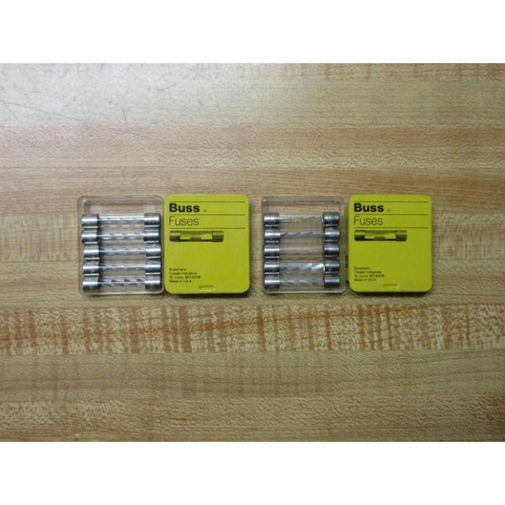 Buss MTH-5 Bussmann Fuse Cross Ref 1CN55 3AG 250V Zig Zag Metal (Pack of 10)
