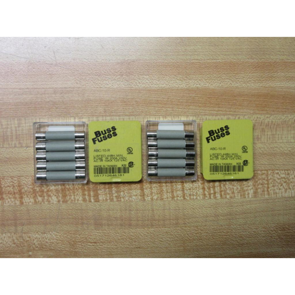 Buss ABC-10-R Bussmann Cross Ref 6F047 ABC-10 Gray (Pack of 10)