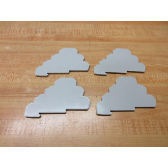 Allen Bradley 1492-EBJ3TM End Barrier 1492EBJ3TM (Pack of 4) - New No Box