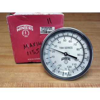 Winters TBM50040B8 5" SS Thermometer 0-250° FC