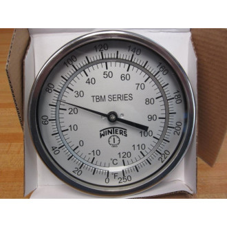Winters TBM50040B8 5" SS Thermometer 0-250° FC