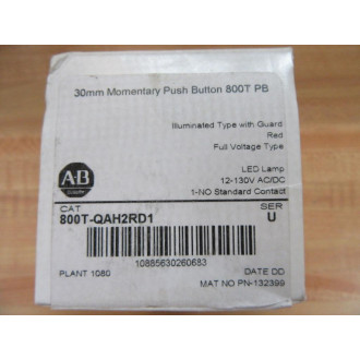 Allen Bradley 800T-QAH2RD1 Push Button Switch 800TQAH2RD1