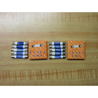 Generic 10-1745 Fuse 15A-250V WhiteBlue (Pack of 10)