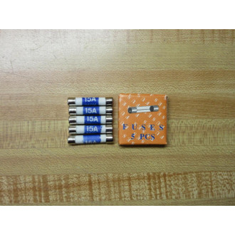 Generic 10-1745 Fuse 15A-250V WhiteBlue (Pack of 10)