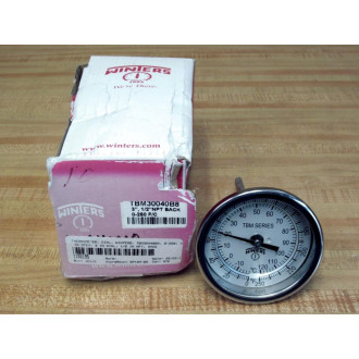 Winters TBM30040B8 3" Bi-Metal Thermometer