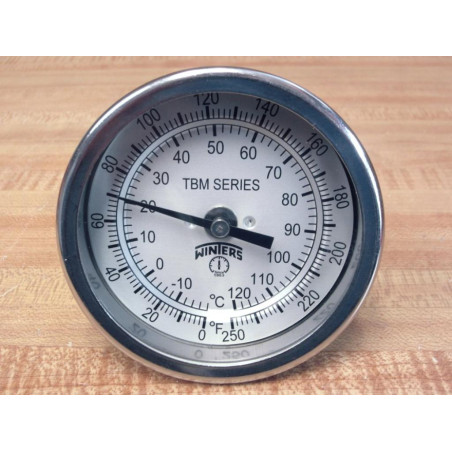 Winters TBM30040B8 3" Bi-Metal Thermometer
