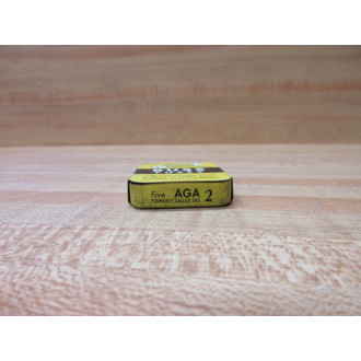 Buss AGA-2 Bussmann Fuse Cross Ref 6AYC1 Formerly 1AG Jagged Wire (Pack of 10)
