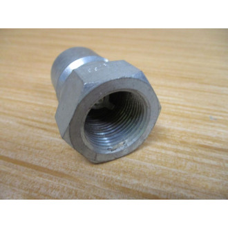 Parker H6-63 Valved Hydraulic Quick Connect Nipple H663 (Pack of 3) - Used