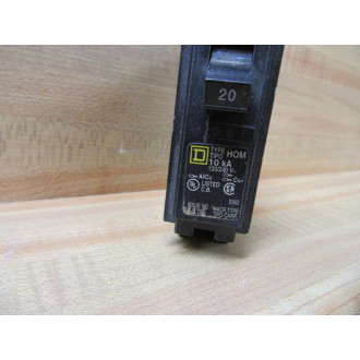 Square D HOM120 Circuit Breaker 20A - Used