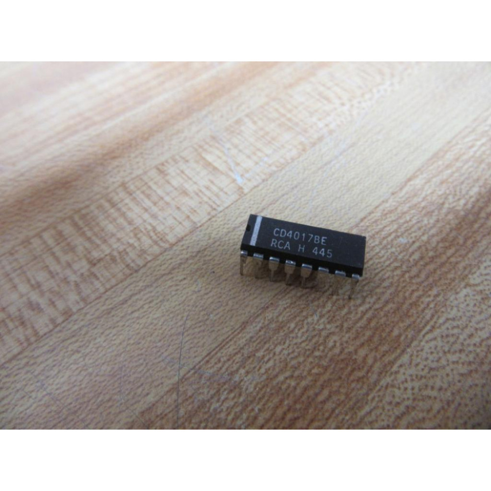 RCA CD4017BE Integrated Circuit H 445 (Pack of 3) - New No Box