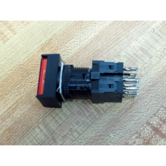 Omron A3GJ-6011-3 Pushbutton Red WBase - Used