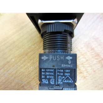 Omron A3GJ-6011-3 Pushbutton White WBase - Used