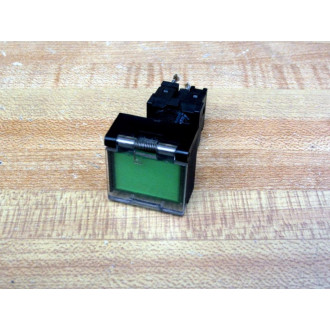 Omron A3GJ-6011-3 Pushbutton Green WCover & Base - Used