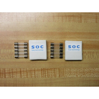 SOC SL4-250V-125mA Fuse SL4-125mA Fine Wire Element (Pack of 5)
