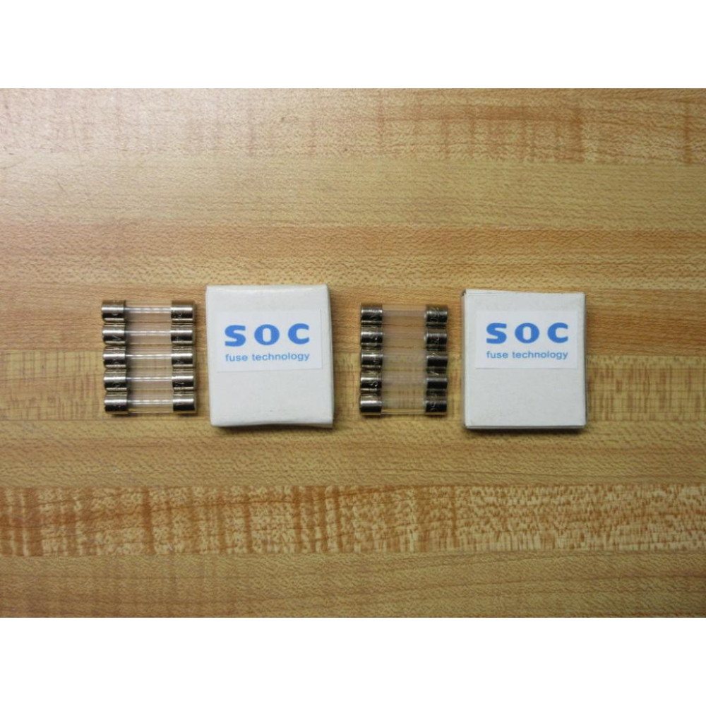 SOC SL4-250V-125mA Fuse SL4-125mA Fine Wire Element (Pack of 5)