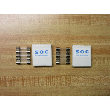 SOC SL4-250V-125mA Fuse SL4-125mA Fine Wire Element (Pack of 5)