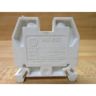 Allen Bradley 1492-W16S Terminal Block White WJumpers (Pack of 6) - Used