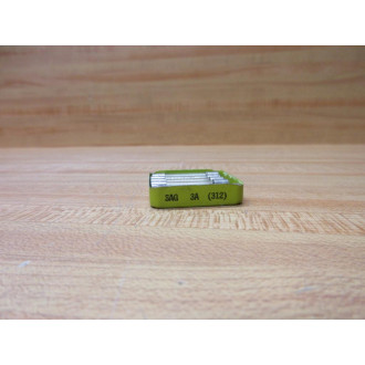 Littelfuse 3AG-3A Tracor Fuse Cross Ref 4XH44 312, Metal Strip (Pack of 10)