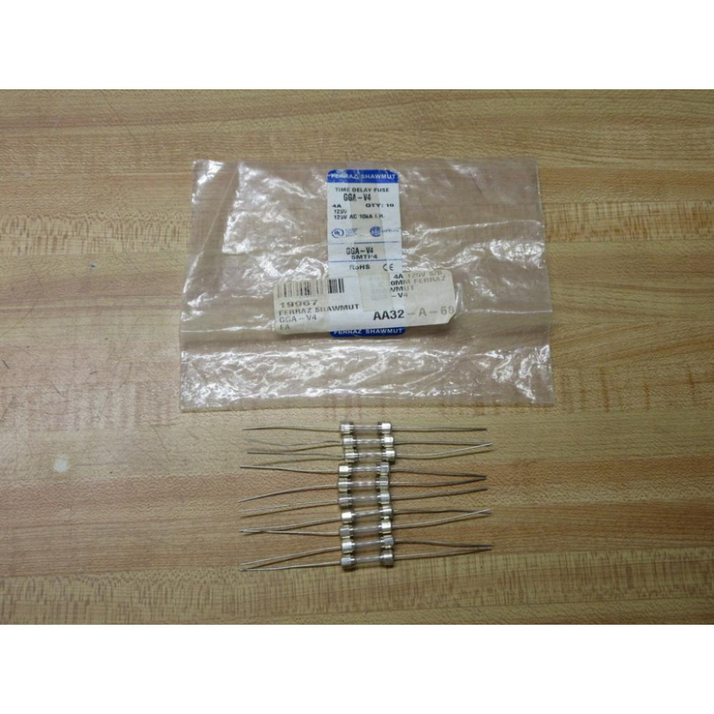Gould Shawmut Ferraz Mersen GGA-V4 Fuse GGAV4 Pigtail, Wirewound (Pack of 10)