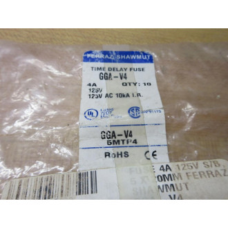 Gould Shawmut Ferraz Mersen GGA-V4 Fuse GGAV4 Pigtail, Wirewound (Pack of 10)