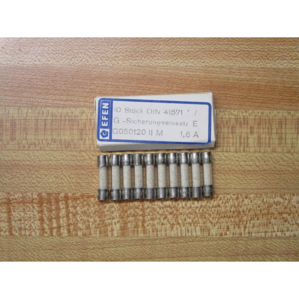 EFEN G050120 II M1.6A Fuse M1.6250VE (Pack of 10)