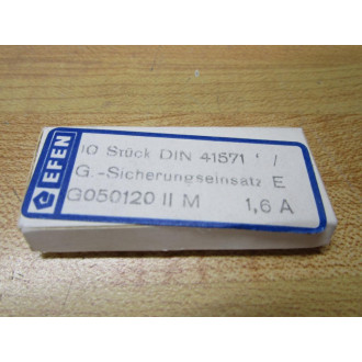 EFEN G050120 II M1.6A Fuse M1.6250VE (Pack of 10)