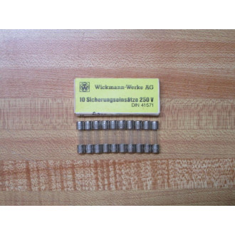Wickmann 19201-0.315A Littelfuse Fuse M0.315250C Fine Wire Element (Pack of 10)