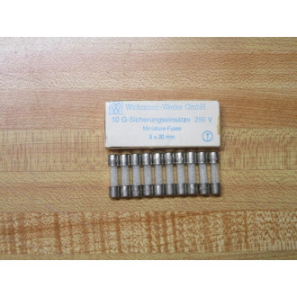 Wickmann 19202-6.3A Littelfuse Fuse T6.3250V (Pack of 10)
