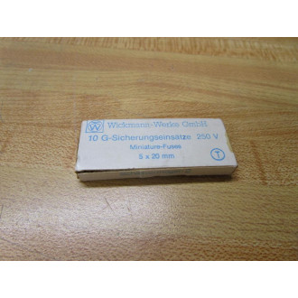 Wickmann 19202-6.3A Littelfuse Fuse T6.3250V (Pack of 10)
