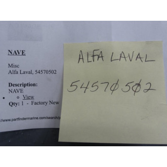 Alfa Laval 545705-02 Nave 54570502